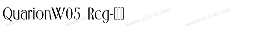 QuarionW05  Reg字体转换
